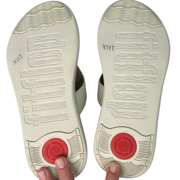 FitFlop F-Mode Go Adjustable Flatform Sandals Paris Beige Womens SZ 8 Comfort - Picture 8 of 10